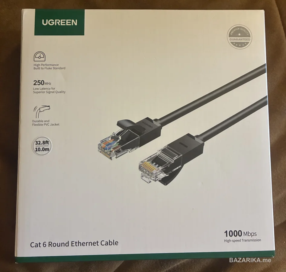 UGREEN Cat 6 Ethernet kabl 10m 1000Mbps Novo u…